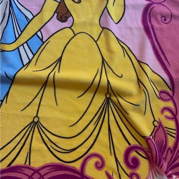 Disney Princess Cinderella and Belle Micro Raschel Twin Blanket; 62" x 90" - Picture 13 of 14